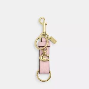 NWT Coach Pink and Gold Keychain
